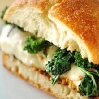 Grilled Chicken, Fresh Mozzarella & Broccoli Rabe on Semolina Sub