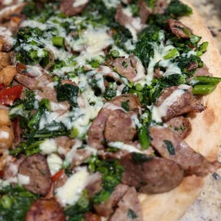 Sausage & Broccoli Rabe Pizza